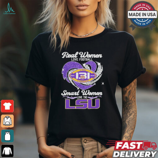Official Real Women Love Football Smart Women Love The LSU Tigers 131 Years 1893 2024 Shirt