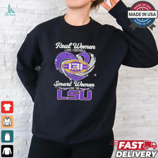Official Real Women Love Football Smart Women Love The LSU Tigers 131 Years 1893 2024 Shirt