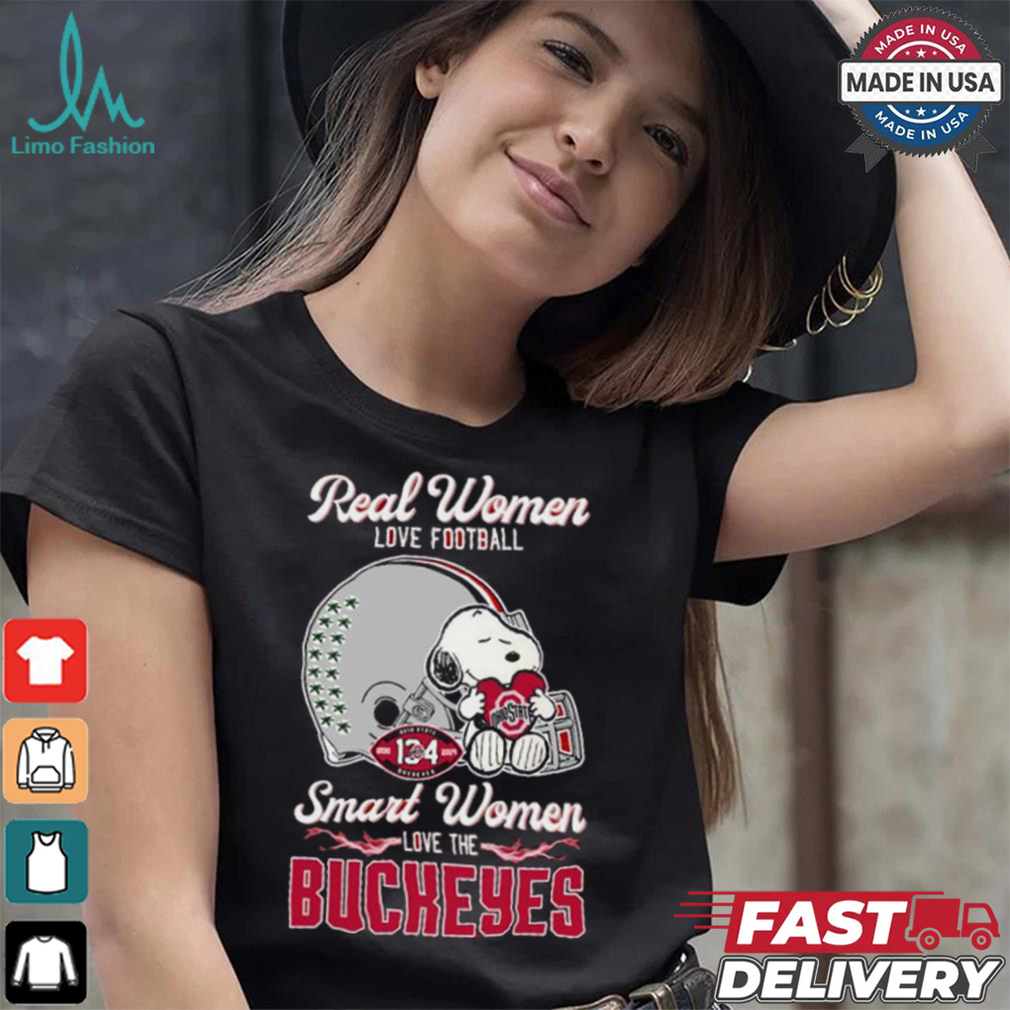 Official Real Women Love Football Smart Women Love The Ohio State Buckeyes X Snoopy Shirt Official Real Women Love Football Smart Women Love The Ohio State Buckeyes X Snoopy Shirt