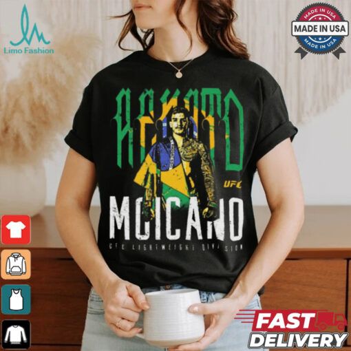 Official Renato Moicano Brazil Flag UFC Lightweight Division Vintage Graphic t shirt