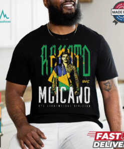 Official Renato Moicano Brazil Flag UFC Lightweight Division Vintage Graphic t shirt