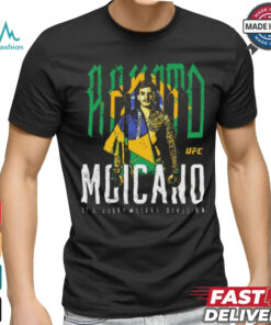 Official Renato Moicano Brazil Flag UFC Lightweight Division Vintage Graphic t shirt