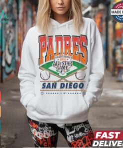 Official San Diego Padres White Straight Shot 47 Franklin Fashion Shirt