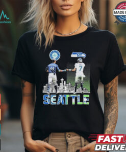 Official Seattle Mariners x Seattle Seahawks Signature T Shirt