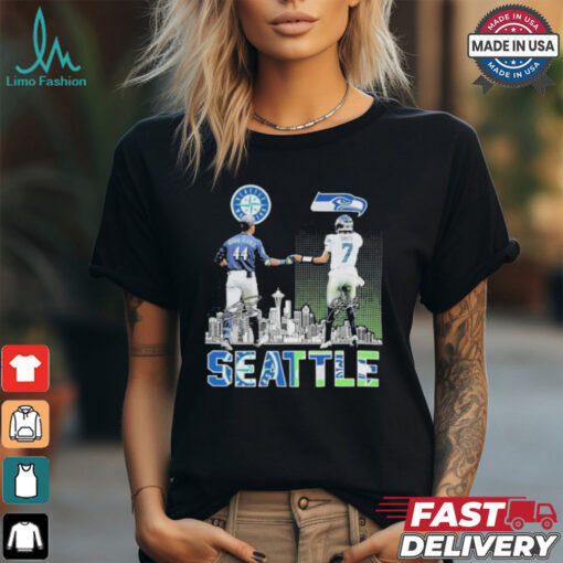 Official Seattle Mariners x Seattle Seahawks Signature T Shirt