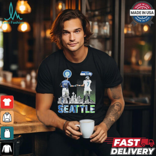Official Seattle Mariners x Seattle Seahawks Signature T Shirt