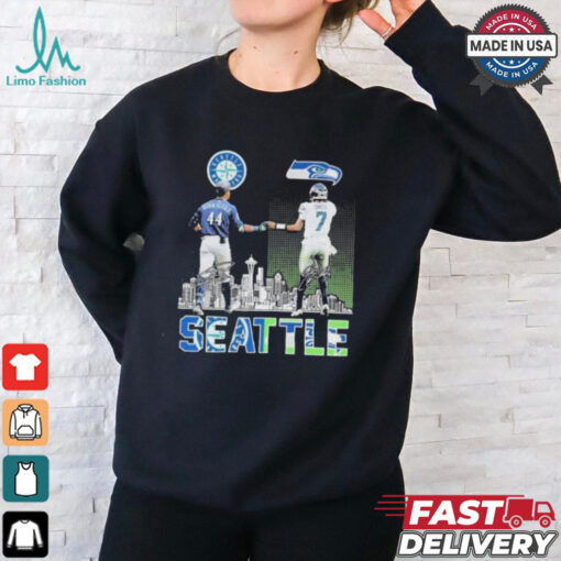 Official Seattle Mariners x Seattle Seahawks Signature T Shirt