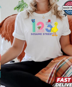 Official Sesame street 1 2 3 big bird T shirt