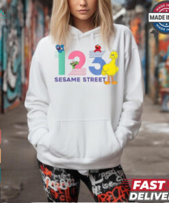 Official Sesame street 1 2 3 big bird T shirt
