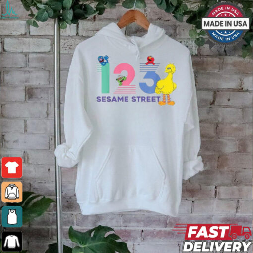Official Sesame street 1 2 3 big bird T shirt