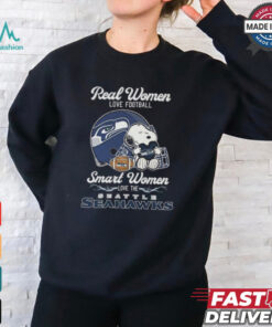 Official Snoopy Seattle Seahawks Real Women Love Football Love Seahawks Shirt