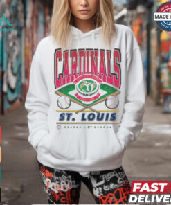 Official St. Louis Cardinals White Straight Shot 47 Franklin Fashion Shirt