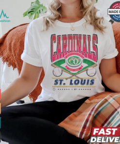 Official St. Louis Cardinals White Straight Shot 47 Franklin Fashion Shirt