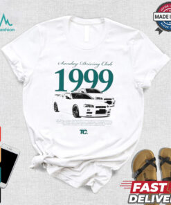 Official Sunday Driving Club 1999 The Nissan Gt r R34 Produced From 1995 To 2002 Is A Legendary Japanese T shirt