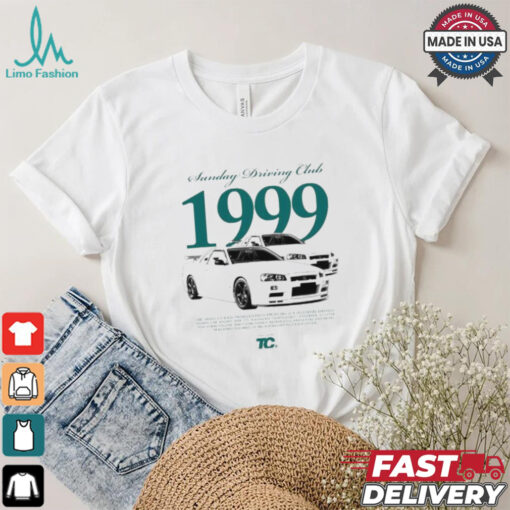 Official Sunday Driving Club 1999 The Nissan Gt r R34 Produced From 1995 To 2002 Is A Legendary Japanese T shirt