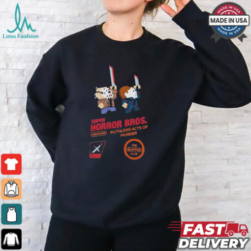 Official Super Horror Bros Ruthless Acts Of Murder The Slayers Club Shirt