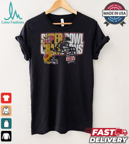 Official Super XXIV Bowl Champions NFL San Francisco 49ers All Over t shirt