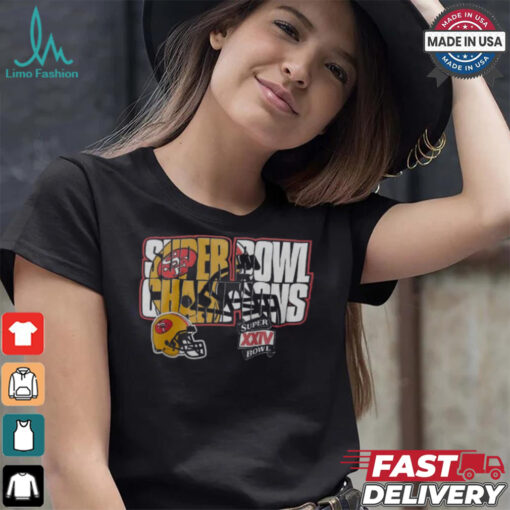 Official Super XXIV Bowl Champions NFL San Francisco 49ers All Over t shirt