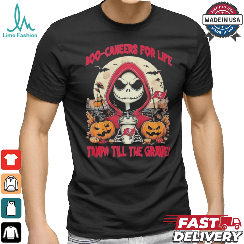 Official Tampa Bay Buccaneers Boo Caneers For Life Tampa Till The Grave T Shirt Official Tampa Bay Buccaneers Boo Caneers For Life Tampa Till The Grave T Shirt