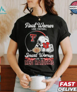 Official Texas Tech Red Raiders x Snoopy Real Women Love Football Smart Women Helmet 2024 Shirt