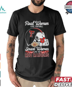 Official Texas Tech Red Raiders x Snoopy Real Women Love Football Smart Women Helmet 2024 Shirt