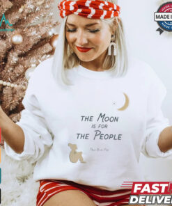 Official The Moon Is For The People Pale Blue Pod T shirt