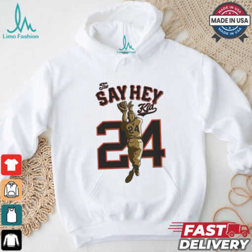 Official The Say Hey Kid Willie Mays T shirt