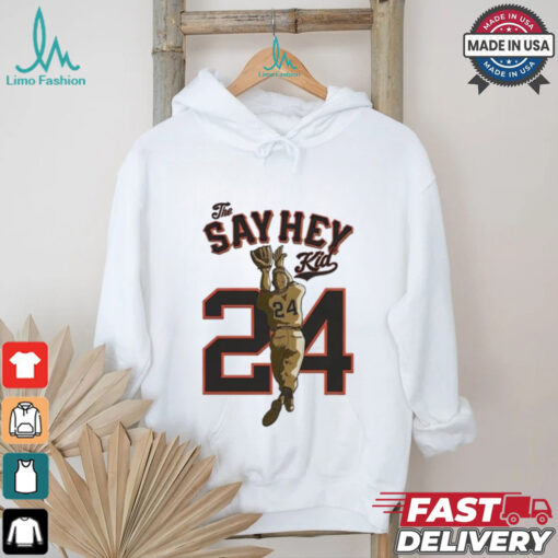 Official The Say Hey Kid Willie Mays T shirt