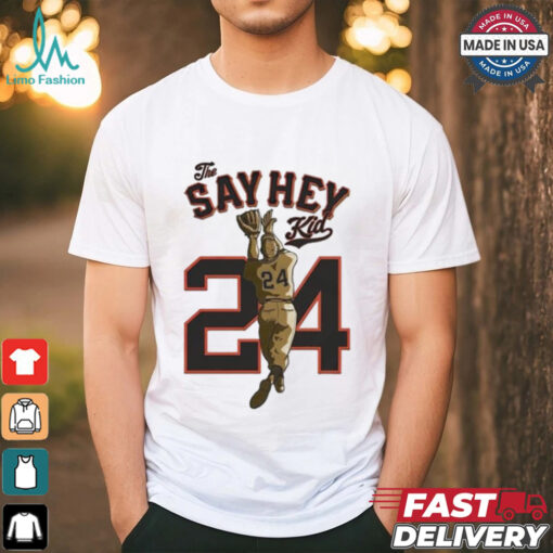 Official The Say Hey Kid Willie Mays T shirt