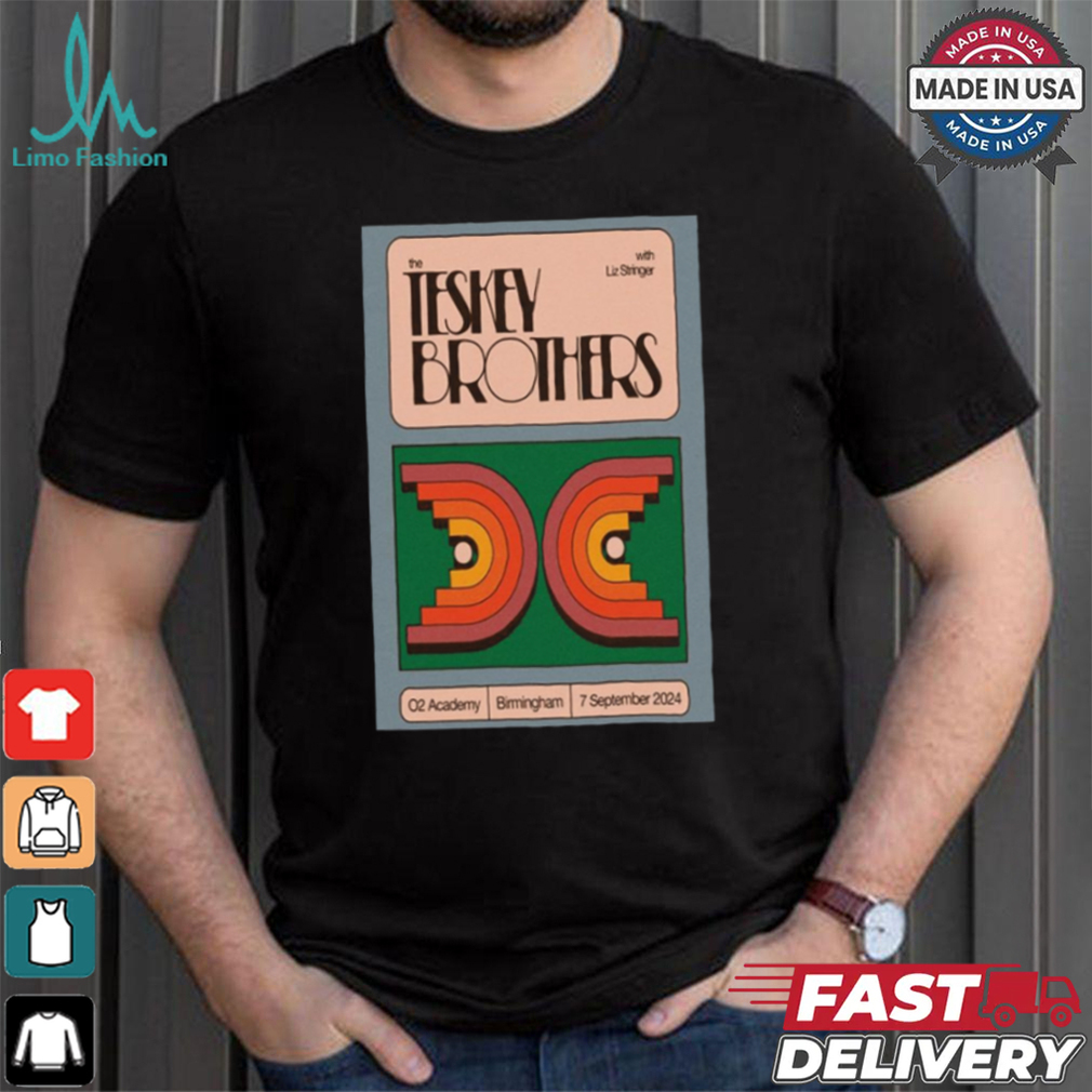 Official The Teskey Brothers O2 Academy Birmingham 7 September 2024 Poster shirt Official The Teskey Brothers O2 Academy Birmingham 7 September 2024 Poster shirt