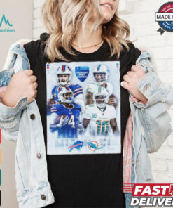 Official Thursday Night Football NFL Buffalo Bills vs Miami Dolphins Poster t shirt, hoodie, sweater, long sleeve and tank top Official Thursday Night Football NFL Buffalo Bills vs Miami Dolphins Poster t shirt