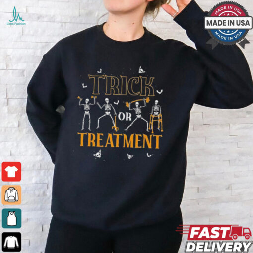 Official Trick Or Treatment Pt Physical Therapy Therapist Halloween T Shirt