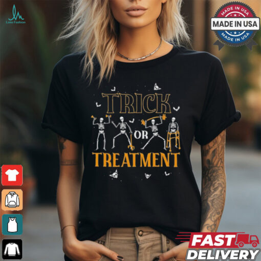 Official Trick Or Treatment Pt Physical Therapy Therapist Halloween T Shirt