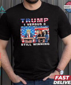 Official Trump Debate Kamala Harris 1 Versus 3 And Still Winning T Shirt