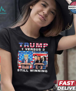 Official Trump Debate Kamala Harris 1 Versus 3 And Still Winning T Shirt