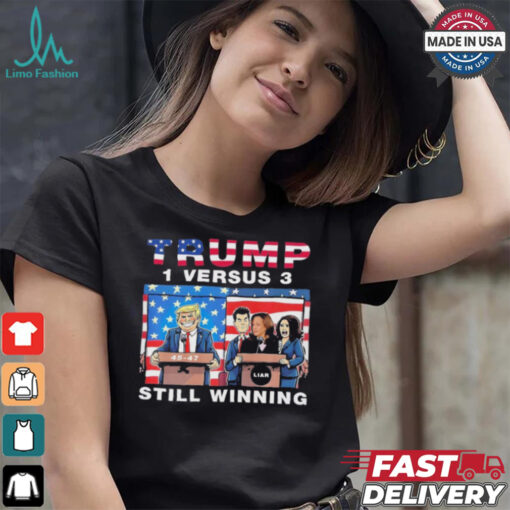Official Trump Debate Kamala Harris 1 Versus 3 And Still Winning T Shirt