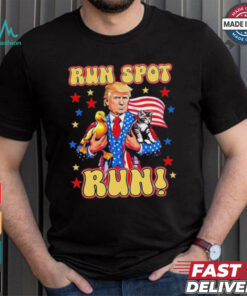 Official Trump Run Harris Spot Run Dog Debate 2024 T Shirt