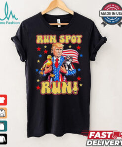 Official Trump Run Harris Spot Run Dog Debate 2024 T Shirt, hoodie, sweater, long sleeve and tank top Official Trump Run Harris Spot Run Dog Debate 2024 T Shirt