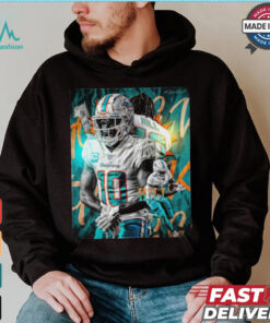 Official Tyreek Hill NFL Miami Dolphins Go Fins Poster Design 2024 t shirt