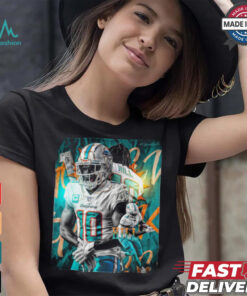 Official Tyreek Hill NFL Miami Dolphins Go Fins Poster Design 2024 t shirt