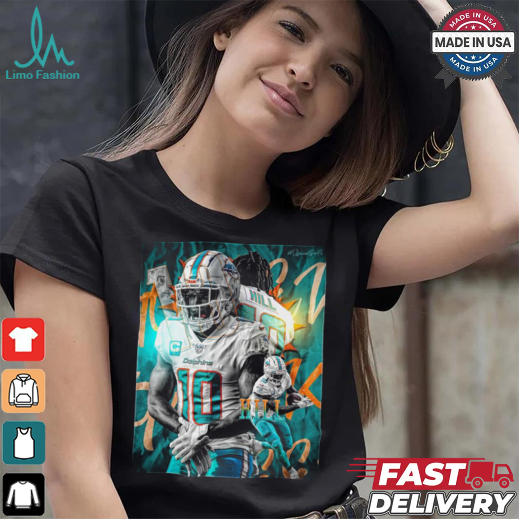 Official Tyreek Hill NFL Miami Dolphins Go Fins Poster Design 2024 t shirt Official Tyreek Hill NFL Miami Dolphins Go Fins Poster Design 2024 t shirt