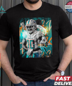 Official Tyreek Hill NFL Miami Dolphins Go Fins Poster Design 2024 t shirt