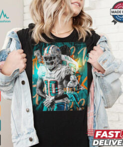 Official Tyreek Hill NFL Miami Dolphins Go Fins Poster Design 2024 t shirt