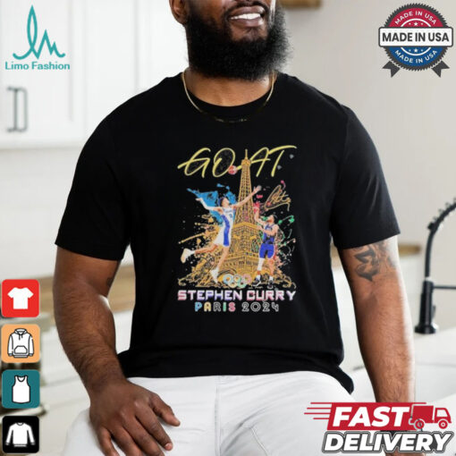 Official USA Basketball Player Stephen Curry The Goat Olympic Shirt