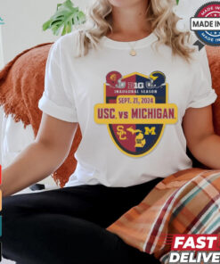 Official USC Trojans vs Michigan Wolverines Big 10 Inaugural Season September 21, 2024 Shirt Official USC Trojans vs Michigan Wolverines Big 10 Inaugural Season September 21, 2024 Shirt