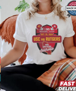 Official USC Trojans vs Rutgers Scarlet Knights Big 10 Inaugural Season October 25, 2024 Shirt