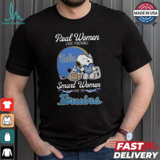 Official Ucla Bruins x Snoopy Real Women Love Football Smart Women Helmet 2024 T Shirt