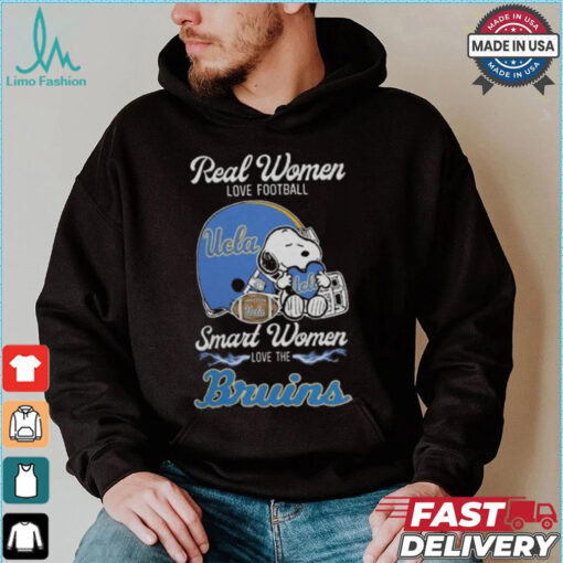 Official Ucla Bruins x Snoopy Real Women Love Football Smart Women Helmet 2024 T Shirt