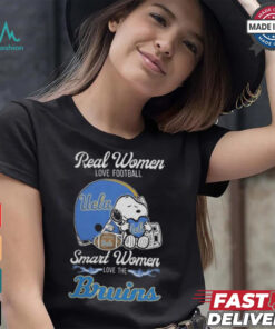 Official Ucla Bruins x Snoopy Real Women Love Football Smart Women Helmet 2024 T Shirt