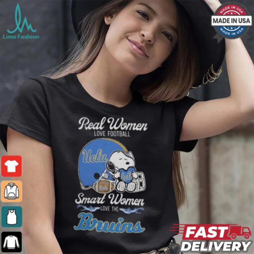 Official Ucla Bruins x Snoopy Real Women Love Football Smart Women Helmet 2024 T Shirt